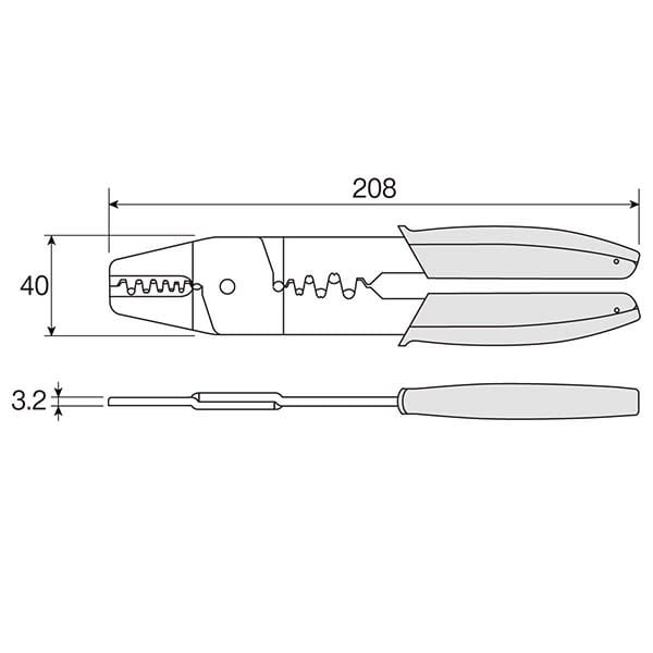 P-706 Crimping Tool [HOZAN] HOZAN TOOL INDUSTRIAL CO., LTD.