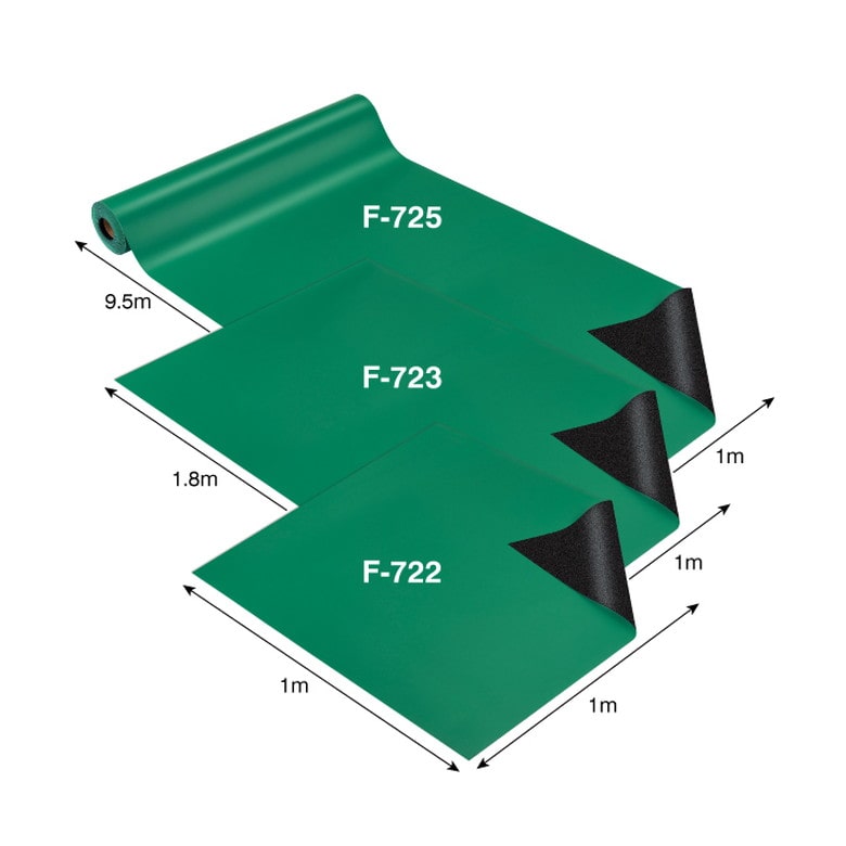 F-723 導電性カラーマット（1×1.8ｍ）【HOZAN】 ホーザン株式会社