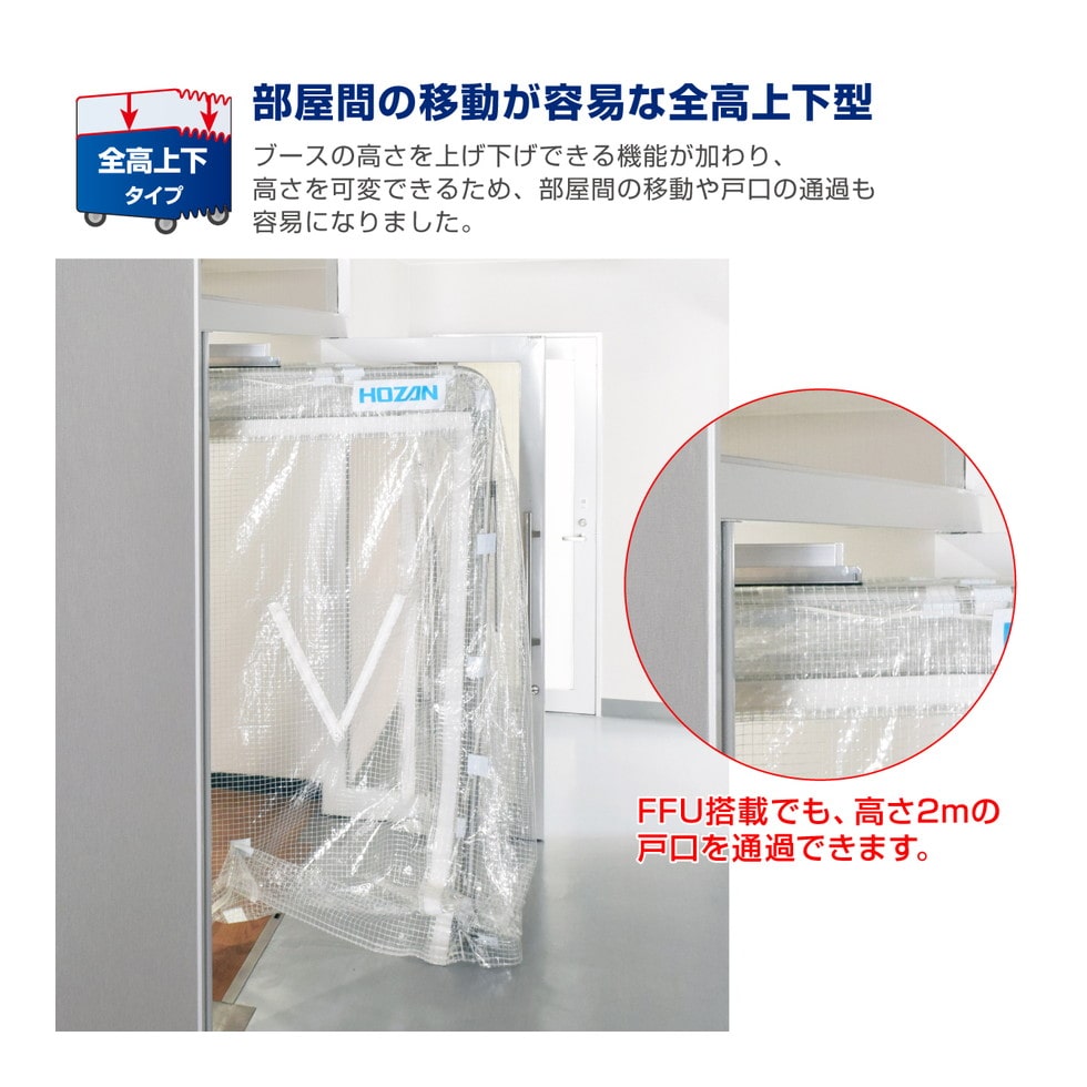 HOZAN 陰圧ブース用出入口シート <br>CL-905-2 1個<br><br> ▽256-5297<br><br><br> 通販 