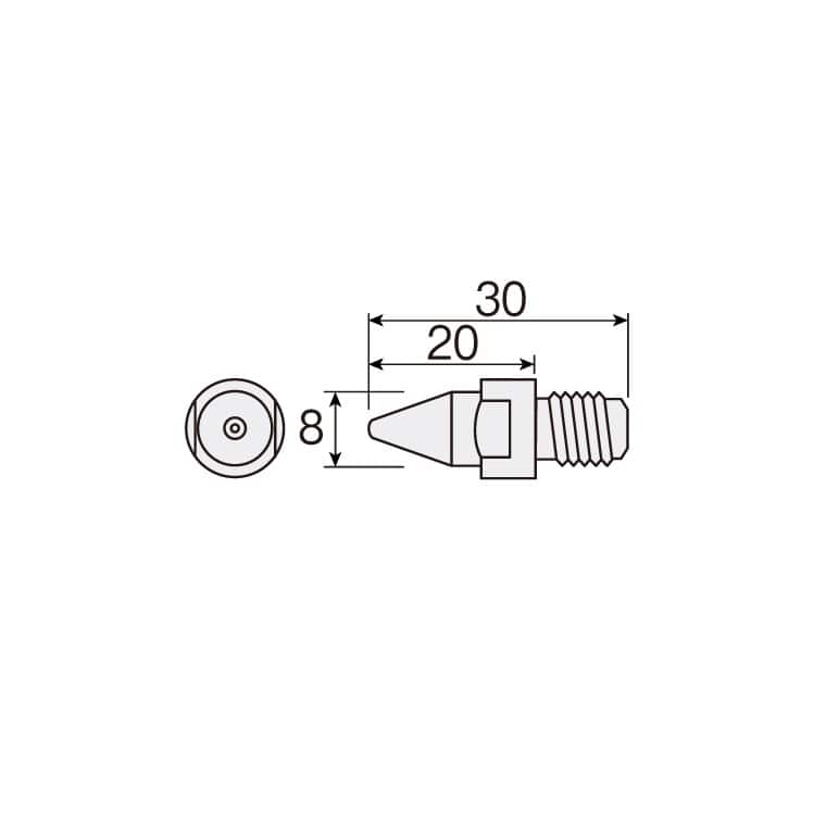 爆安プライス ホーザン HOZAN ノズル 交換用部品 ノズル口径0.8mmΦ 適応:HS-802 HS-811
