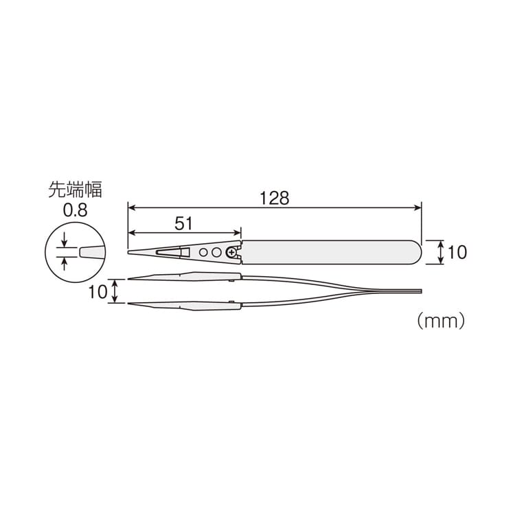 新品入荷 その他 ESD対策ピンセット L606115 1個