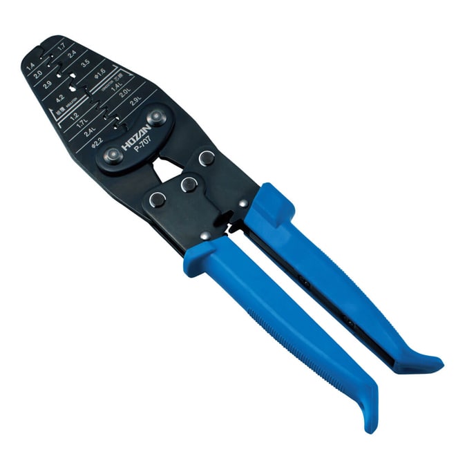 P-707 圧着工具（オープンバレル端子用） 【HOZAN】 ホーザン株式会社